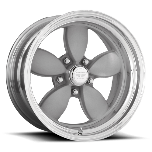 American Racing VN402 CLASSIC 200S Two-pc Mag Gray Polish Barrel 15x7 -6 5x114.3mm 83.1mm - Wheelwiz