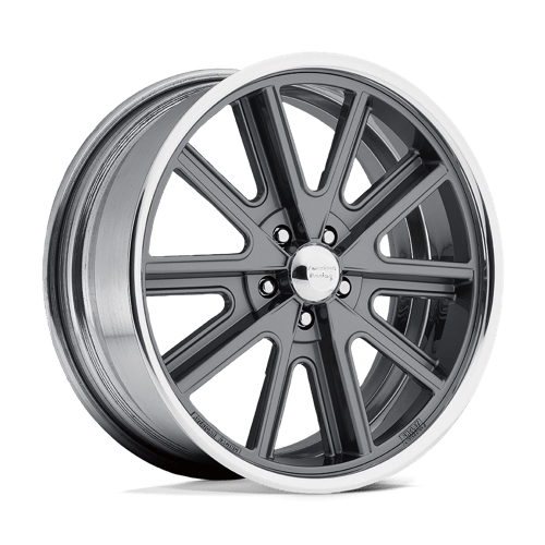 American Racing VN407 COBRA Two-pc Mag Gray Polish Barrel 18x9 +12 5x114.3mm 72.6mm - Wheelwiz
