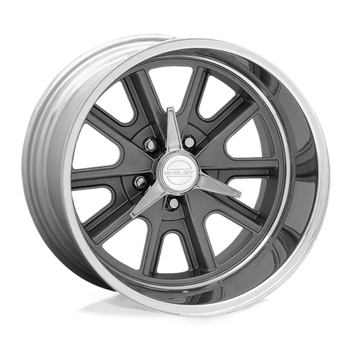 American Racing VN427 SHELBY COBRA Two-pc Mag Gray Polish Barrel 17x8 0 5x120.65mm 76.5mm - Wheelwiz