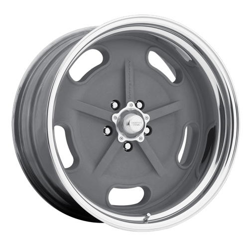 American Racing VN470 SALT FLAT Mag Gray W/ Polished Barrel 15x7 -13 5x120.65mm 83.1mm