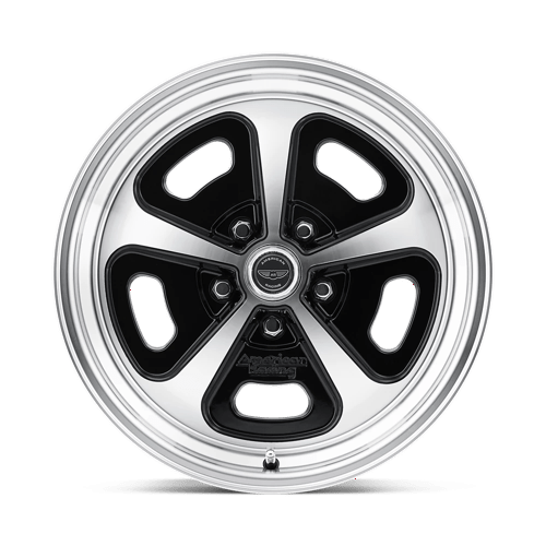American Racing VN501 500 MONO CAST Gloss Black Machined 17x9 +12 5x120.65mm 72.6mm - Wheelwiz