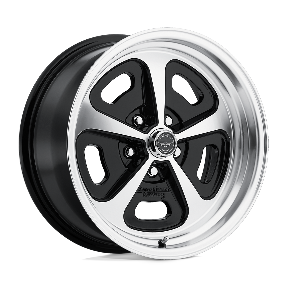 American Racing VN501 500 MONO CAST Gloss Black Machined 17x9 +12 5x114.3mm 72.6mm - WheelWiz