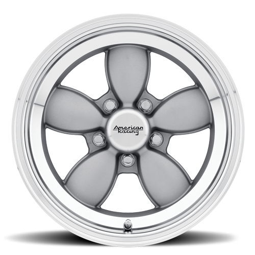 American Racing VN504 Mag Gray Center With Mirror Lip 15x7 00 5x120.65mm 72.6mm - Wheelwiz