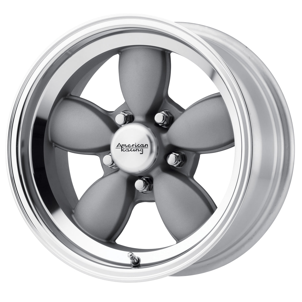 American Racing VN504 Mag Gray Center With Mirror Lip 17x8 00 5x114.3mm 72.6mm - Wheelwiz