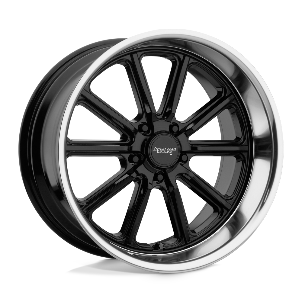 American Racing VN507 RODDER Gloss Black Diamond Cut Lip 17x7 00 5x114.3mm 72.6mm - WheelWiz