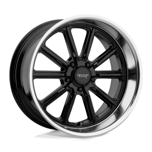 American Racing VN507 RODDER Gloss Black Diamond Cut Lip 18x8 +15 5x115mm 72.6mm - WheelWiz