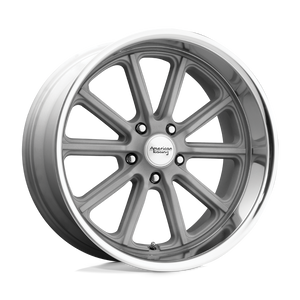 American Racing VN507 RODDER Vintage Silver Diamond Cut Lip 18x9.5 00 5x114.3mm 72.6mm - WheelWiz