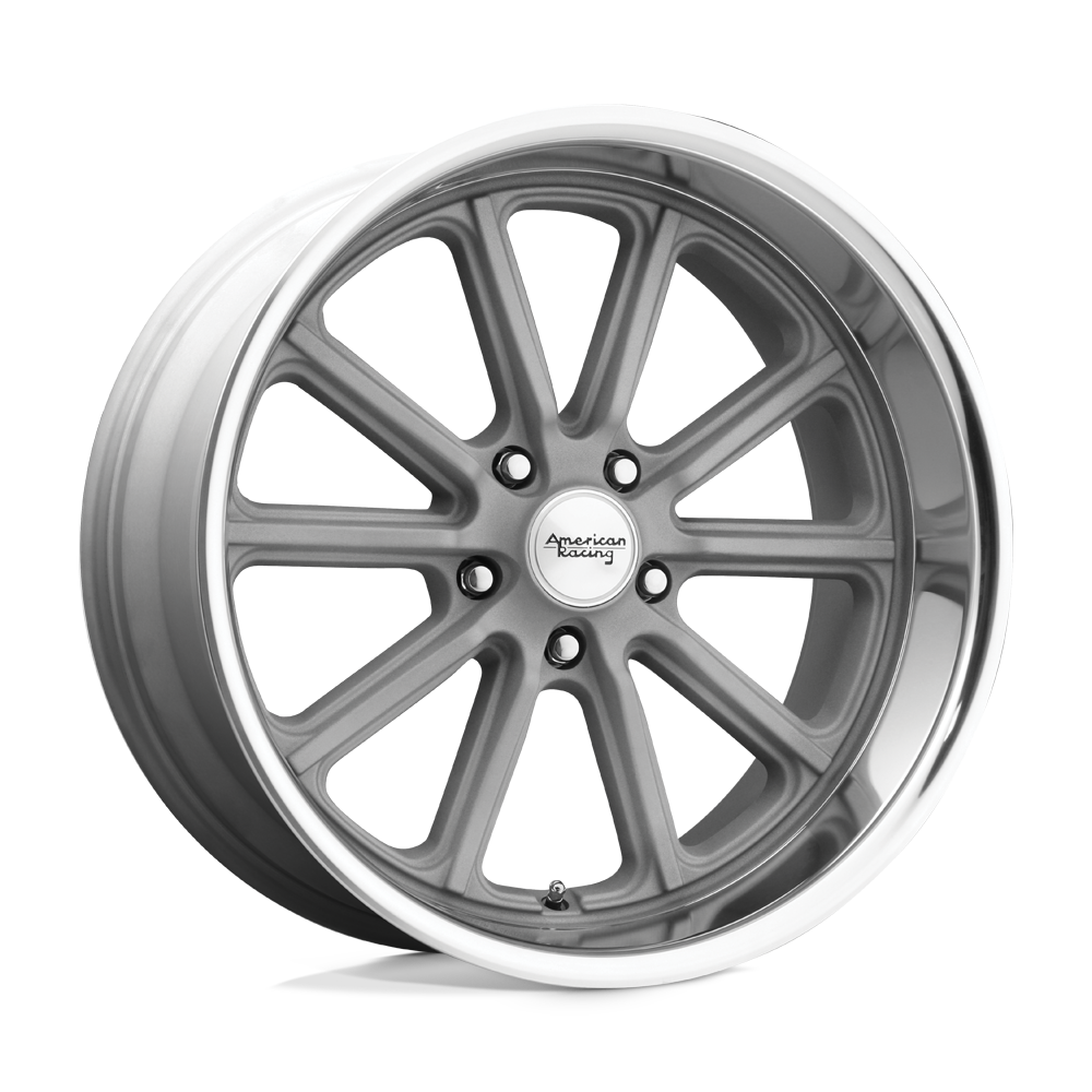 American Racing VN507 RODDER Vintage Silver Diamond Cut Lip 17x7 00 5x120.65mm 72.6mm - WheelWiz