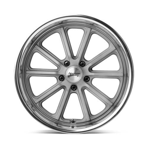 American Racing VN507 RODDER Vintage Silver W/ Diamond Lip 20x9.5 -18 5x114.3mm 72.6mm - Wheelwiz