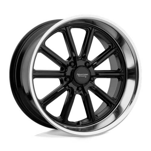 American Racing VN507 RODDER Gloss Black W/ Diamond Cut Lip 20x9.5 -18 5x114.3mm 72.6mm - Wheelwiz