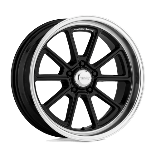 American Racing VN510 DRAFT Gloss Black W/ Diamond Cut Lip 18x8 0 5x114.3mm 72.6mm - Wheelwiz
