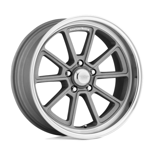 American Racing VN510 DRAFT Vintage Silver W/ Diamond Lip 18x8 0 5x127mm 78.1mm - Wheelwiz