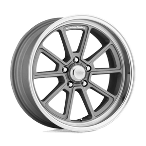 American Racing VN510 DRAFT Vintage Silver W/ Diamond Lip 18x8 0 5x120.65mm 72.6mm - Wheelwiz