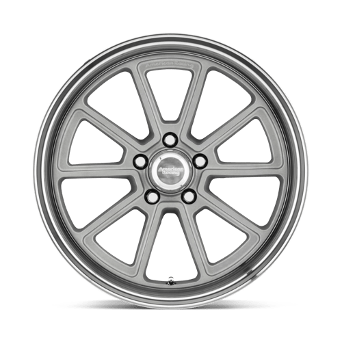 American Racing VN510 DRAFT Vintage Silver W/ Diamond Lip 18x8 0 5x120.65mm 72.6mm - Wheelwiz