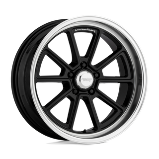 American Racing VN510 DRAFT Gloss Black W/ Diamond Cut Lip 20x8.5 +6 5x127mm 78.1mm