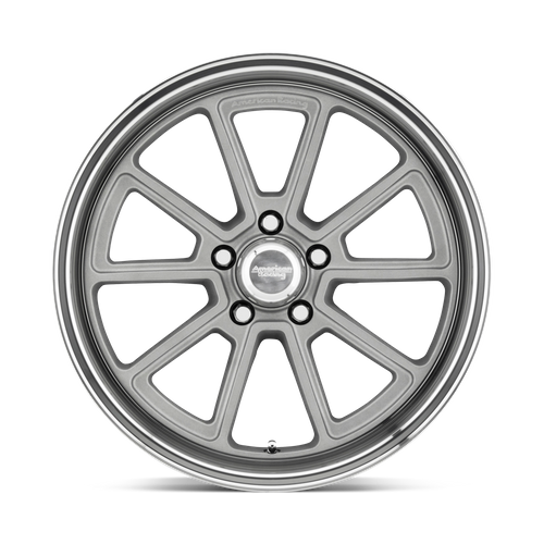 American Racing VN510 DRAFT Vintage Silver W/ Diamond Lip 18x8 0 5x127mm 78.1mm