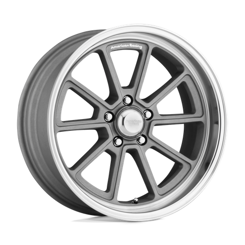American Racing VN510 DRAFT Vintage Silver W/ Diamond Lip 18x8 0 5x127mm 78.1mm