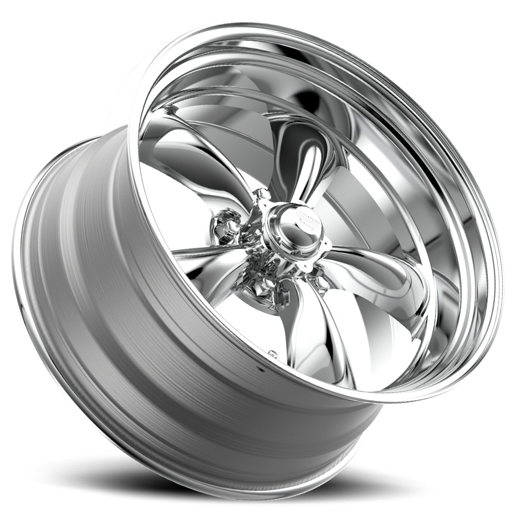 American Racing VN515 TORQ THRUST II 1 PC Polished 18x8 00 5x120.65mm 83.1mm - Wheelwiz