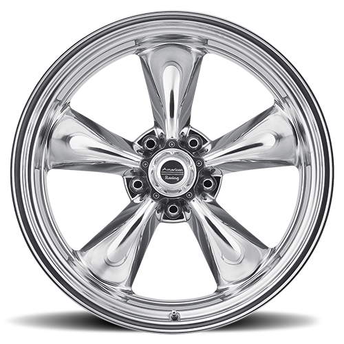 American Racing VN515 TORQ THRUST II 1 PC Polished 17x8 +14 5x127mm 83.1mm - Wheelwiz