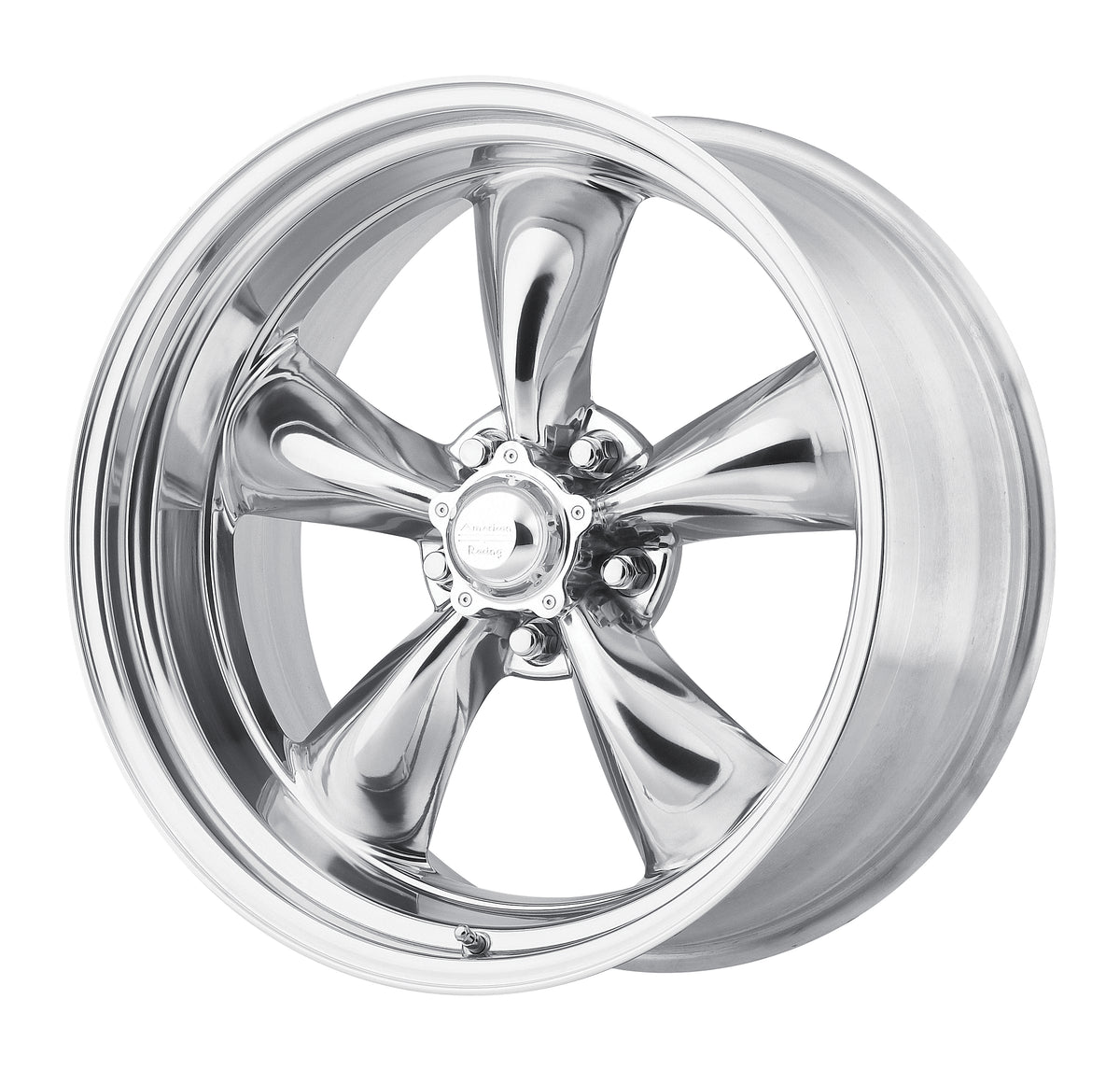 American Racing VN515 TORQ THRUST II 1 PC Polished 15x7 -6 5x127mm 83.1mm - Wheelwiz