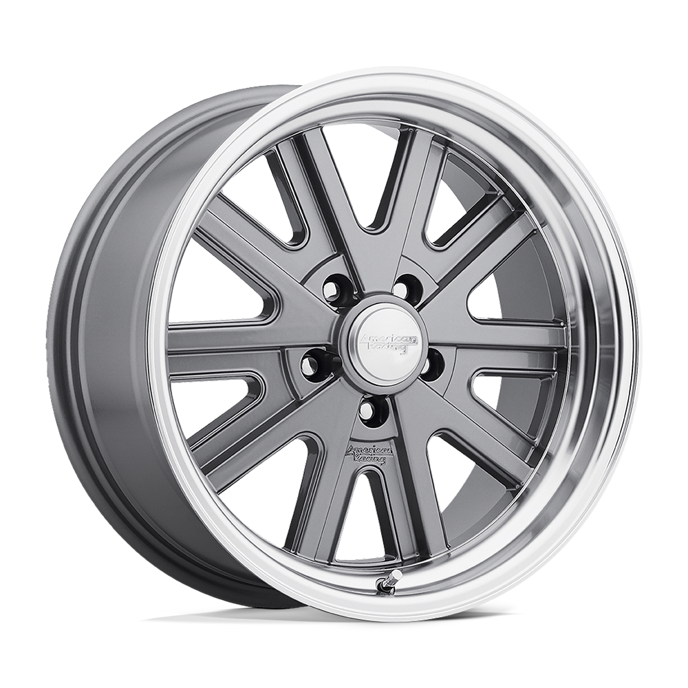 American Racing VN527 427 MONO CAST Mag Gray Machined 15x8 00 5x114.3mm 76.5mm - WheelWiz