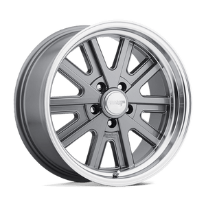 American Racing VN527 427 MONO CAST Mag Gray Machined 17x9 00 5x120.65mm 76.5mm - WheelWiz