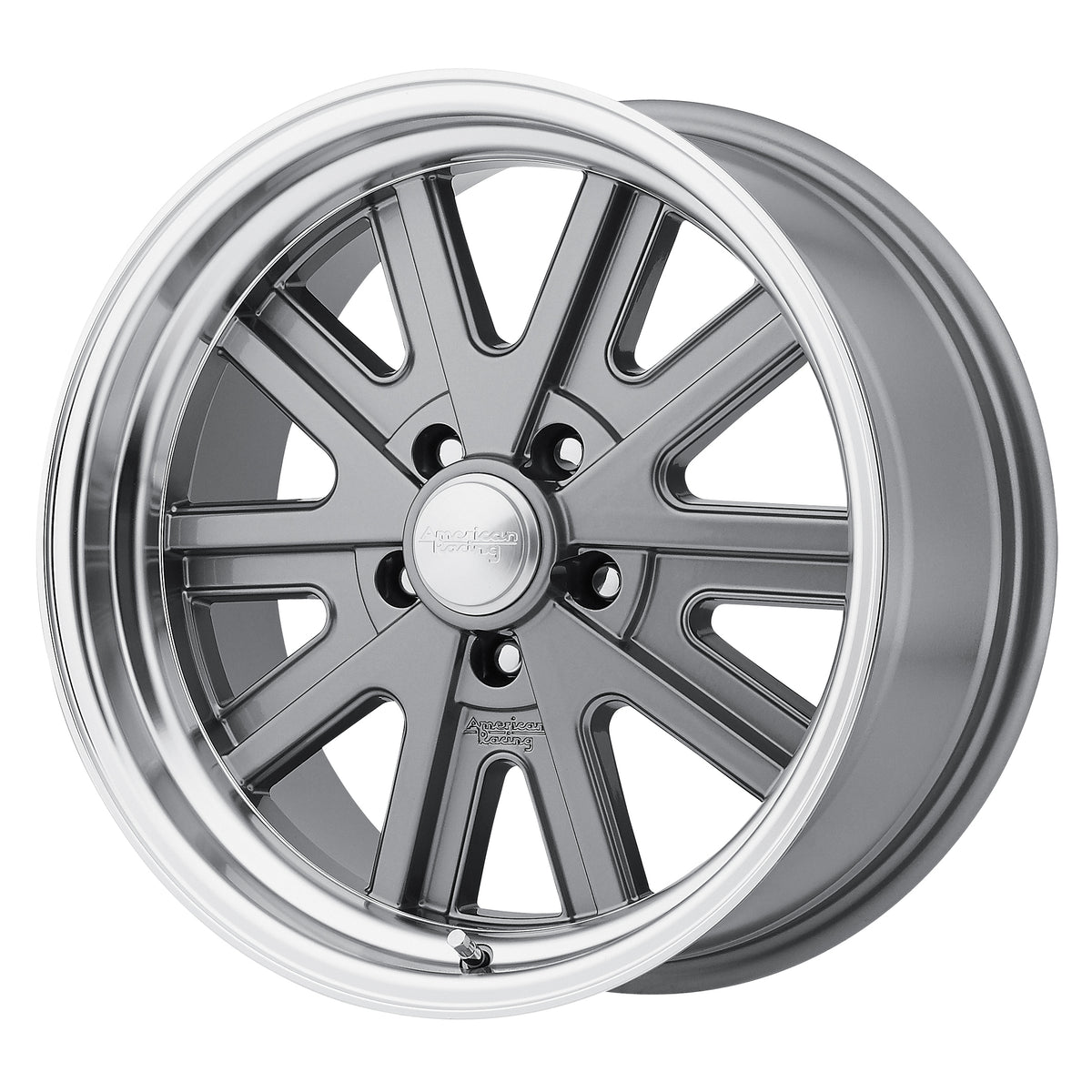 American Racing VN527 427 MONO CAST Mag Gray Machined 17x9 00 5x114.3mm 76.5mm - Wheelwiz