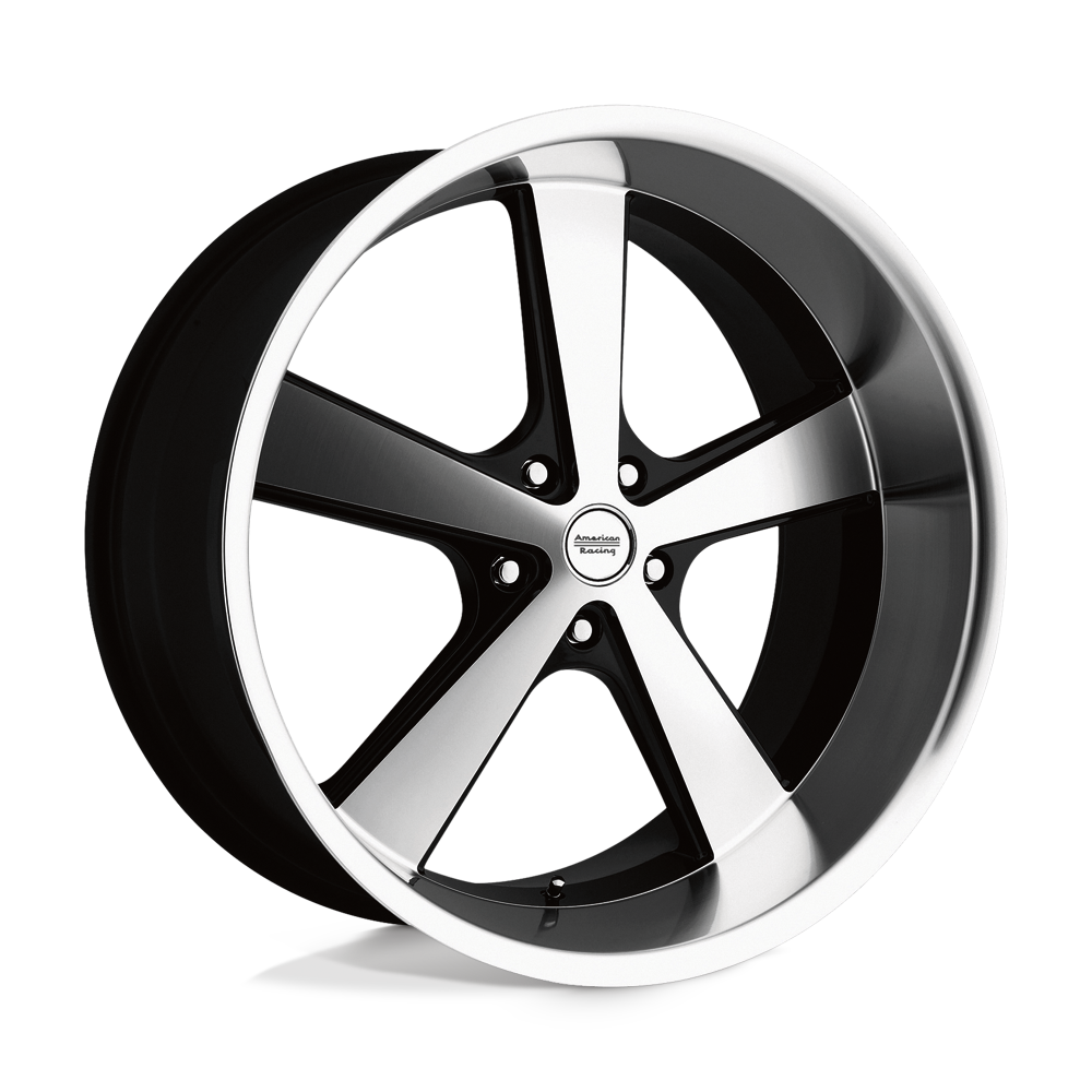 American Racing VN701 NOVA Gloss Black Machined 20x10 +18 5x114.3mm 72.6mm - WheelWiz