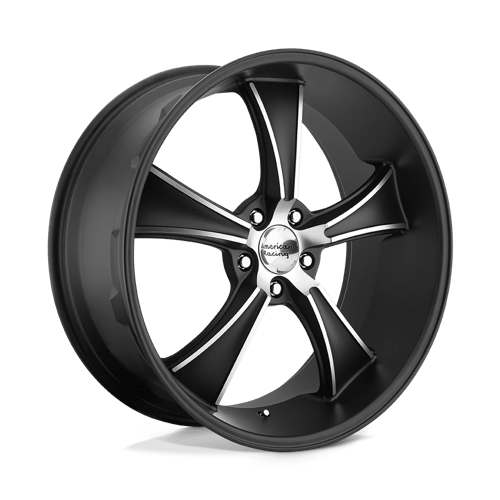 American Racing VN805 BLVD Satin Black W/ Machined Face 20x8.5 +30 5x114.3mm 72.6mm - Wheelwiz
