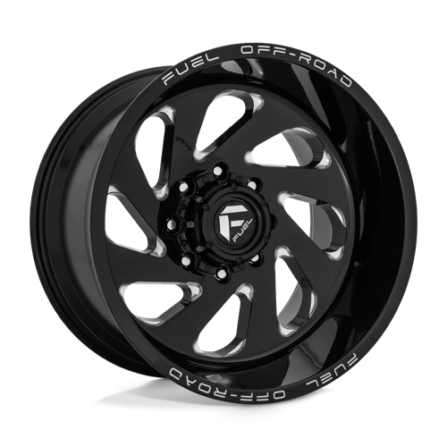 Fuel Offroad D637 VORTEX Gloss Black Milled 20x10 -18 8x170mm 125.1mm - Wheelwiz