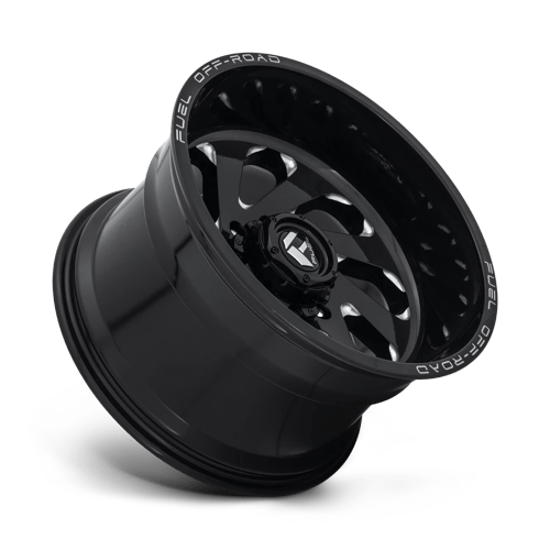 Fuel Offroad D637 VORTEX Gloss Black Milled 20x12 -44 5x127mm 78.1mm - WheelWiz