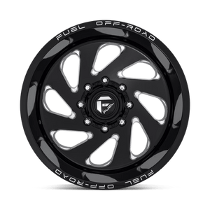 Fuel Offroad D637 VORTEX Gloss Black Milled 20x12 -44 5x127mm 78.1mm - WheelWiz