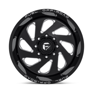 Fuel Offroad D637 VORTEX Gloss Black Milled 20x10 -19 6x139.7mm 106.1mm - Wheelwiz