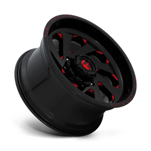 Fuel Offroad D638 VORTEX Gloss Black Red Tinted Clear 20x10 -18 5x127mm 78.1mm - WheelWiz