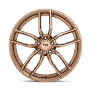 Niche M202 VOSSO Glossy Bronze Brushed 18x8 +42 5x112mm 66.6mm - WheelWiz