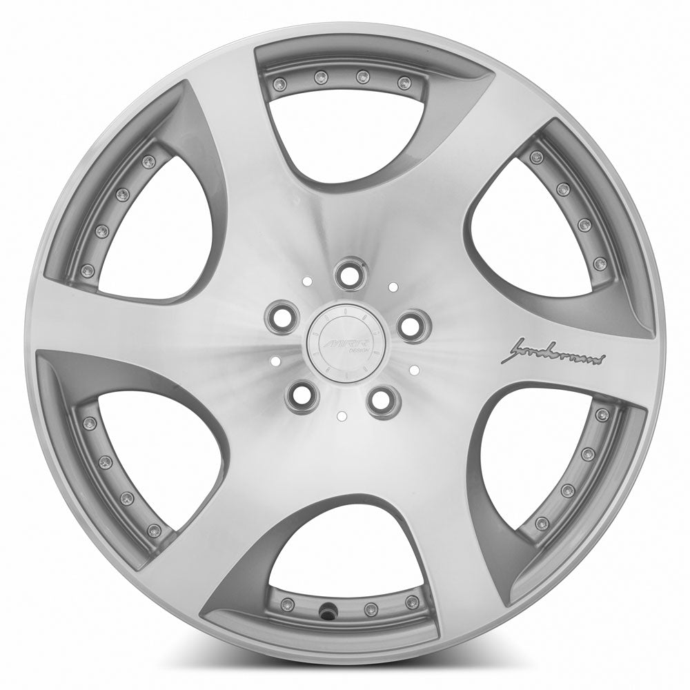 MRR VP3 Silver Machine Face 19x8.5 +15 5x100|5x120.7mm 66.6mm