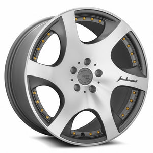 MRR VP3 Matte Gun Metal Graphite 19x9.5 +45 5x112mm 66.6mm - WheelWiz