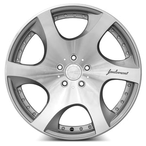 MRR VP3 Silver Machine Face 19x9.5 +35 5x112mm 66.6mm