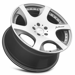 MRR VP3 Silver Machine Face 19x9.5 +45 5x112mm 66.6mm