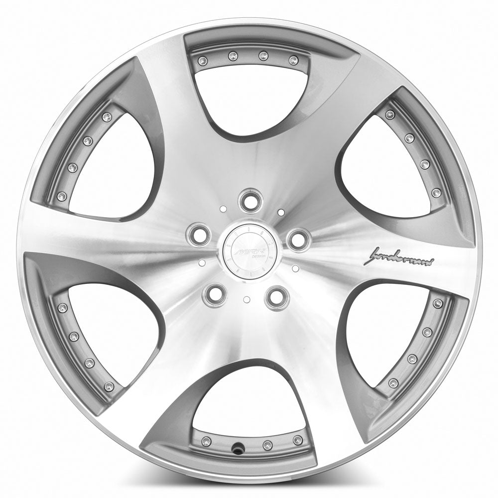 MRR VP3 Silver Machined Face 20x10.5 +20 5x120mm 72.6mm - Wheelwiz