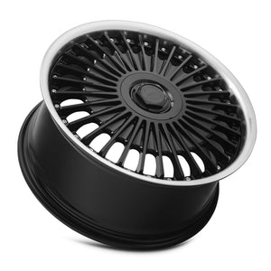 MRR VP4 Black Machined Lip 19x8.5 +45 5x112mm 66.6mm - Wheelwiz