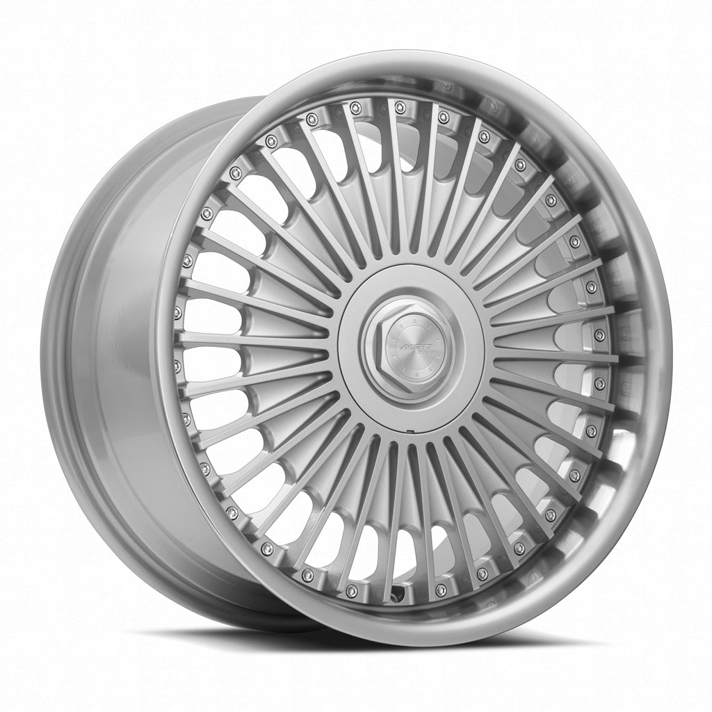 MRR VP4 Silver Machined Lip 20x10 +20 5x120mm 72.6mm