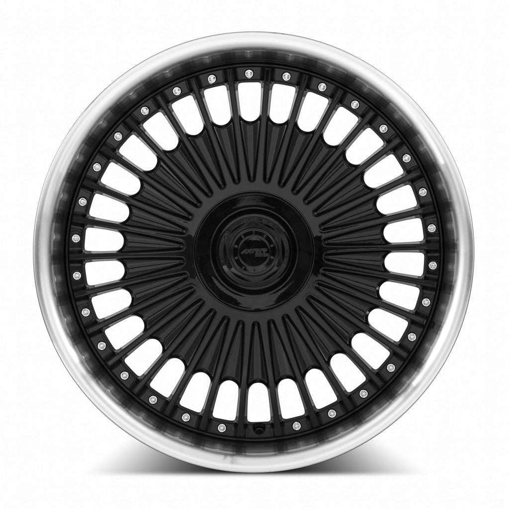 MRR VP4 Black Machined Lip 20x10 +40 5x114.3mm 73.1mm - Wheelwiz
