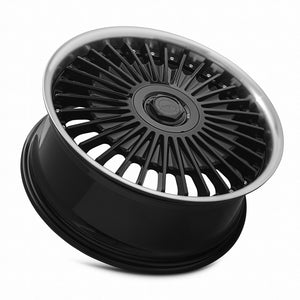 MRR VP4 Black Machined Lip 20x8.5 +20 Custommm 66.6mm - Wheelwiz