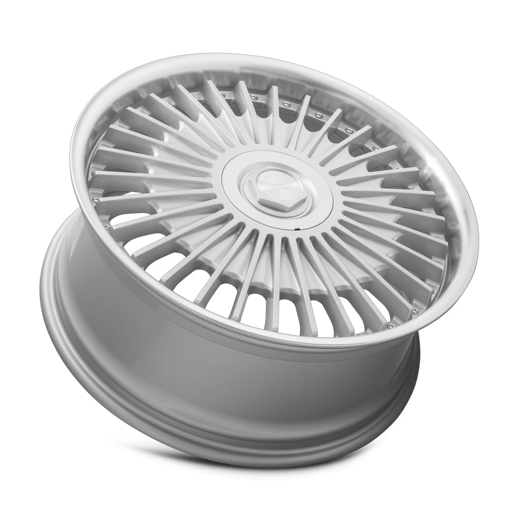 MRR VP4 Silver Machined Lip 20x8.5 +35 5x108mm 73.1mm - Wheelwiz