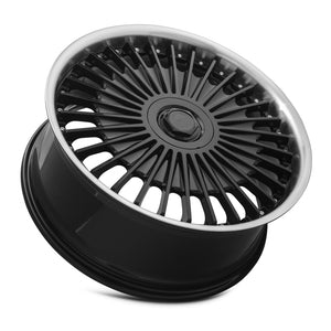 MRR VP4 Black Machined Lip 22x9 +38 5x120mm 72.6mm - Wheelwiz