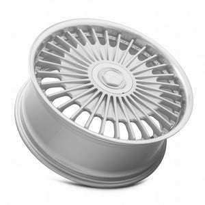 MRR VP4 Silver Machined Lip 22x9 +25 5x112mm 66.6mm - Wheelwiz
