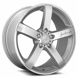 MRR VP5 Silver Machine Face 19x8.5 +25 5x112mm 66.6mm