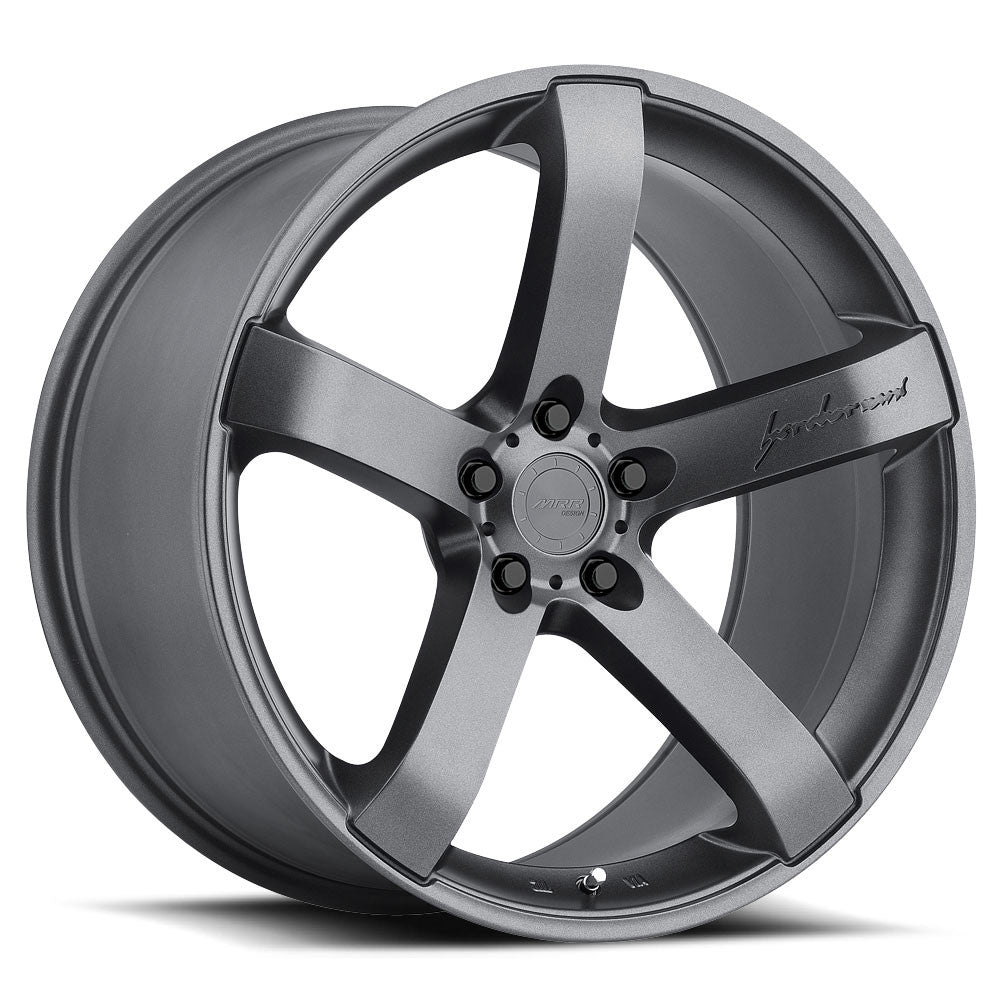 MRR VP5 Matte Gun Metal 20x10.5 +40 5x112mm 66.6mm - Wheelwiz