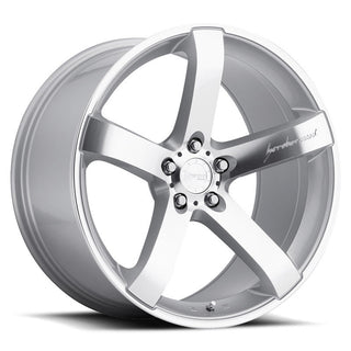 MRR VP5 Silver Machined Face 18x9.5 +40 5x120mm 72.6mm